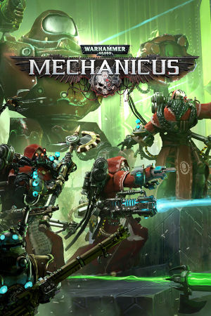 warhammer 40k mechanicus clean cover art